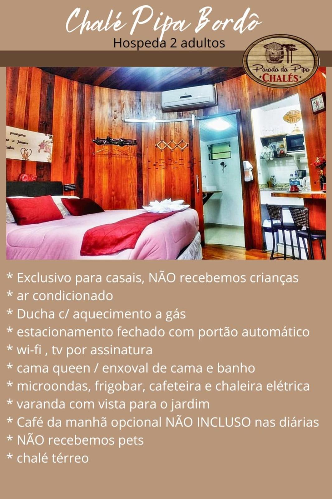 Chalé Temático em Pipa de Vinho - Parada da Pipa Chalés Canela Habitación foto