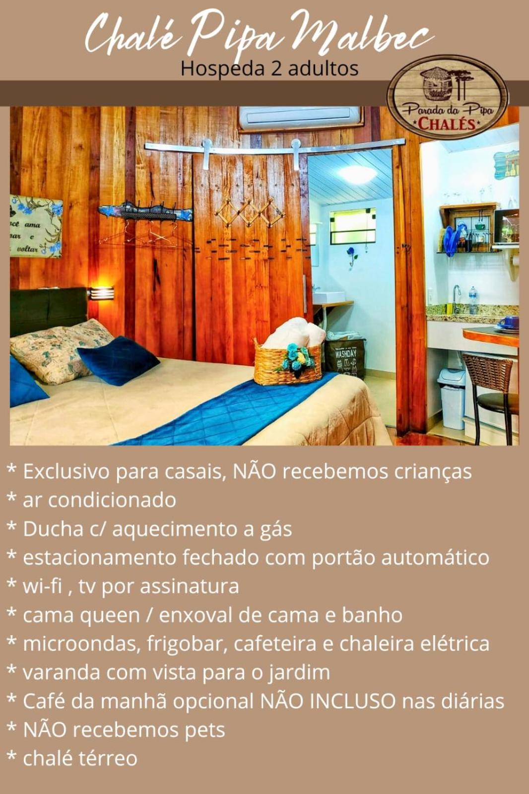 Chalé Temático em Pipa de Vinho - Parada da Pipa Chalés Canela Habitación foto