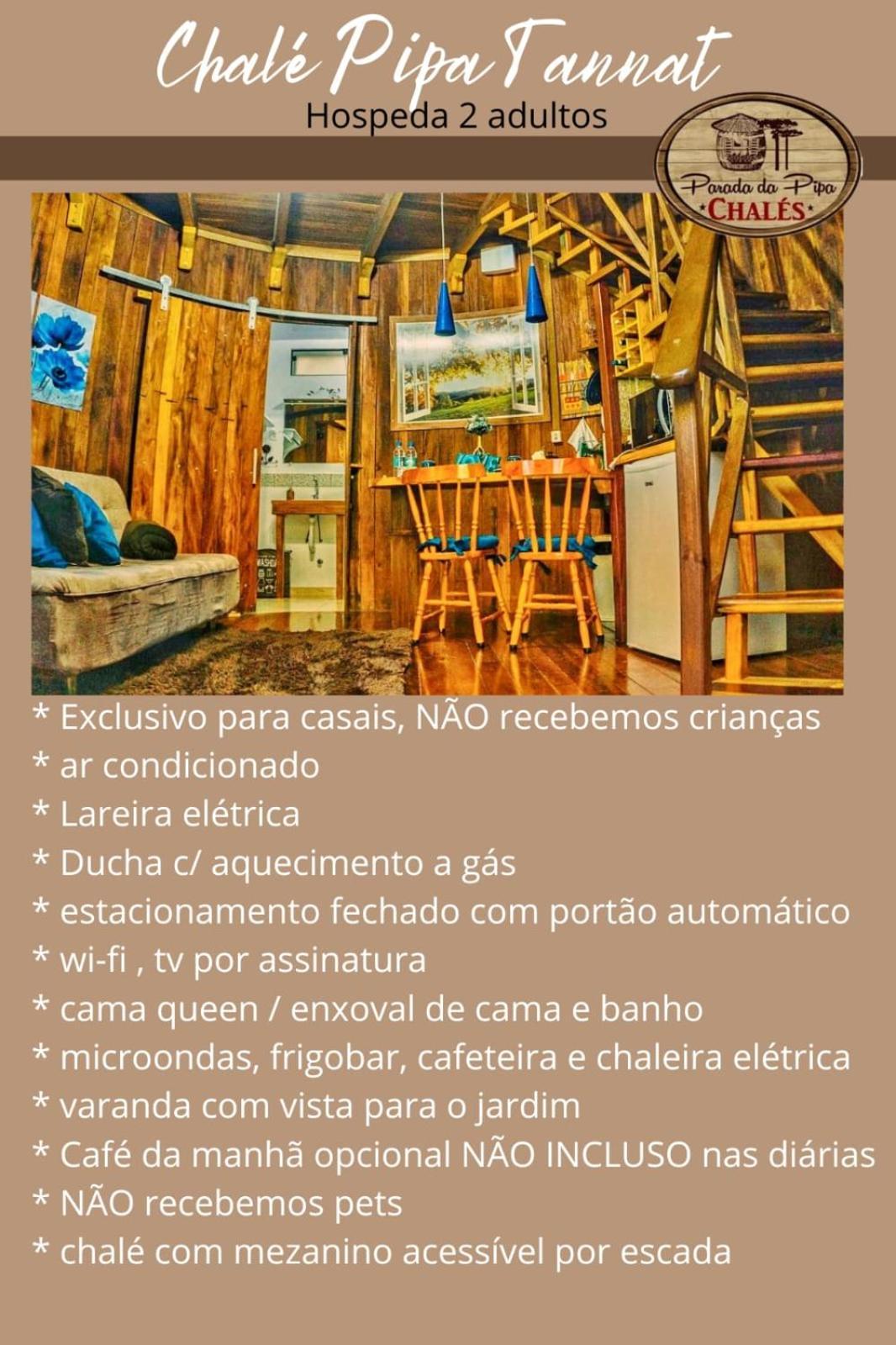 Chalé Temático em Pipa de Vinho - Parada da Pipa Chalés Canela Habitación foto