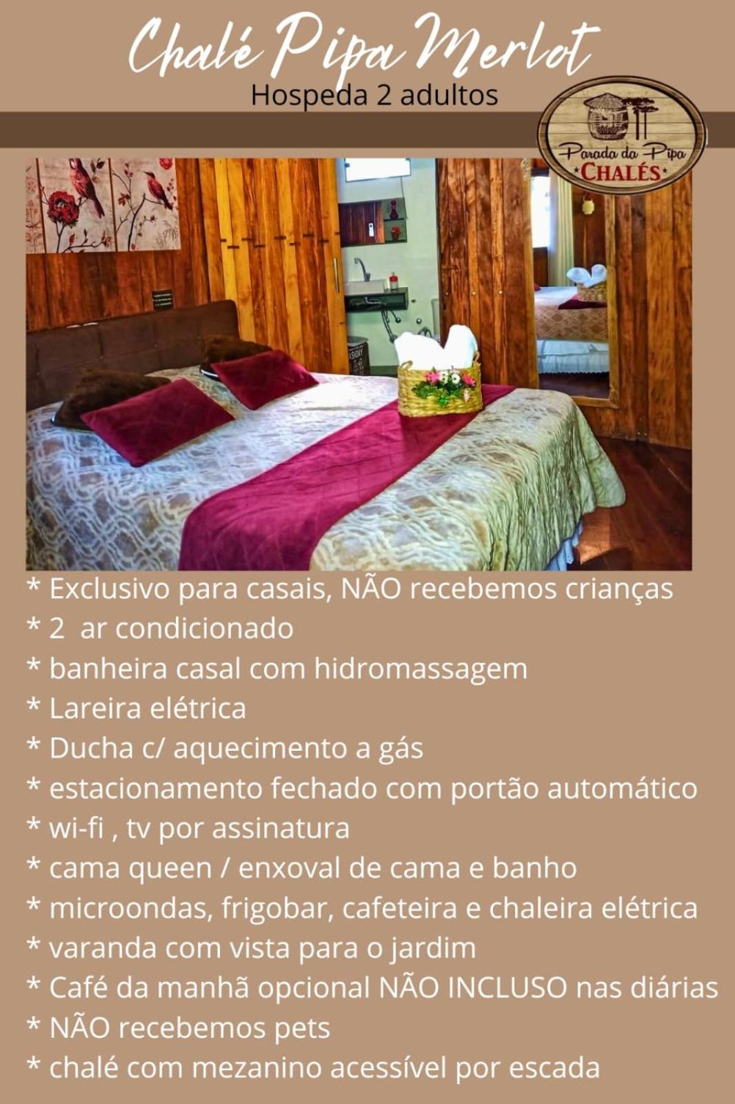 Chalé Temático em Pipa de Vinho - Parada da Pipa Chalés Canela Habitación foto